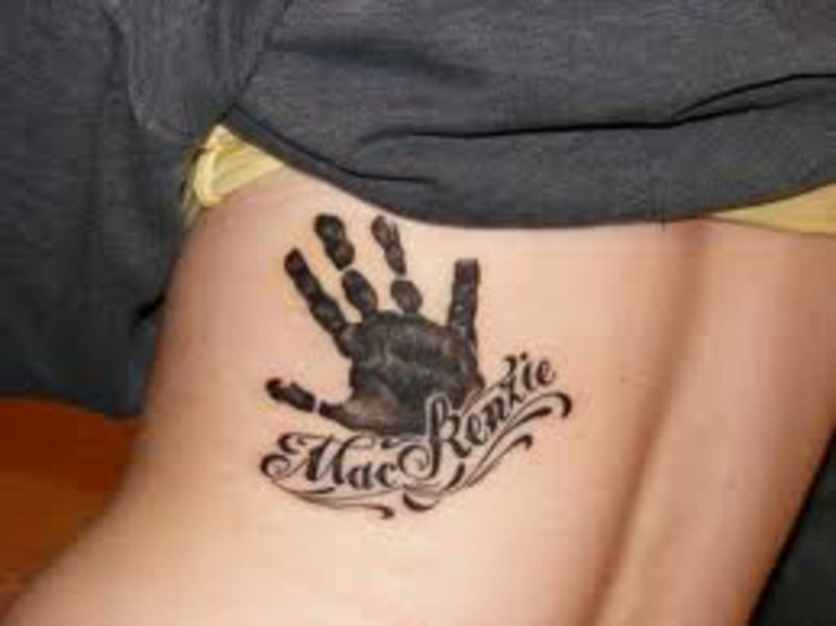 Handprint Tattoos And Designs-Handprint Tattoo Meanings And Ideas-Handprint Tattoo Pictures
