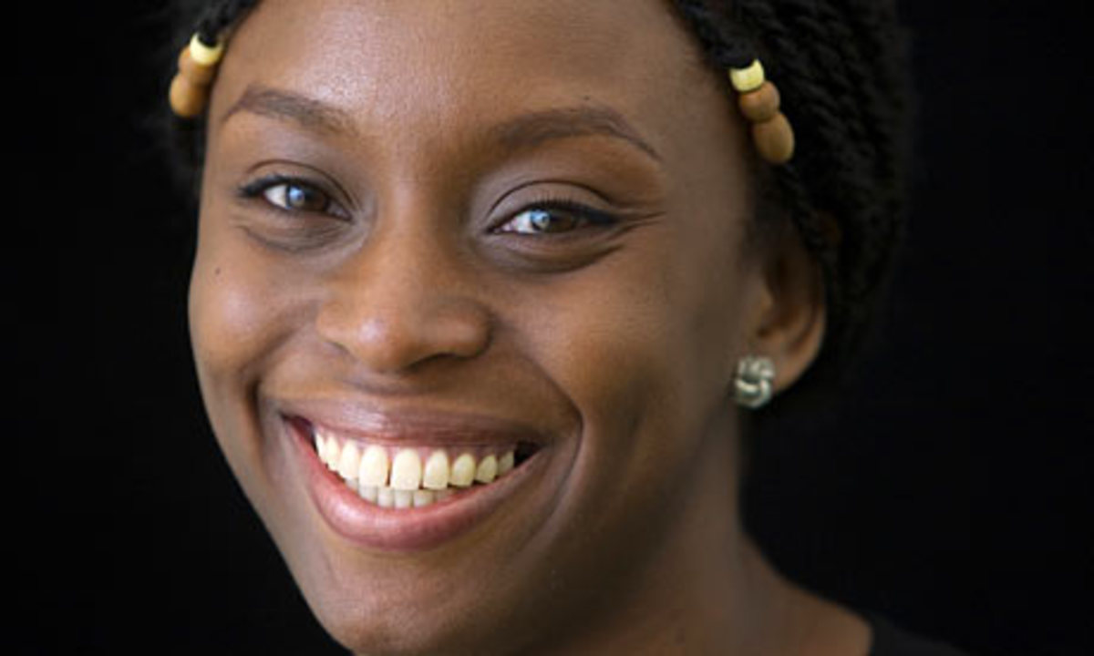 Chimamanda Adichie with braids. At times the thoughts of taking down the  braids quickly can wipe the smile off your face.