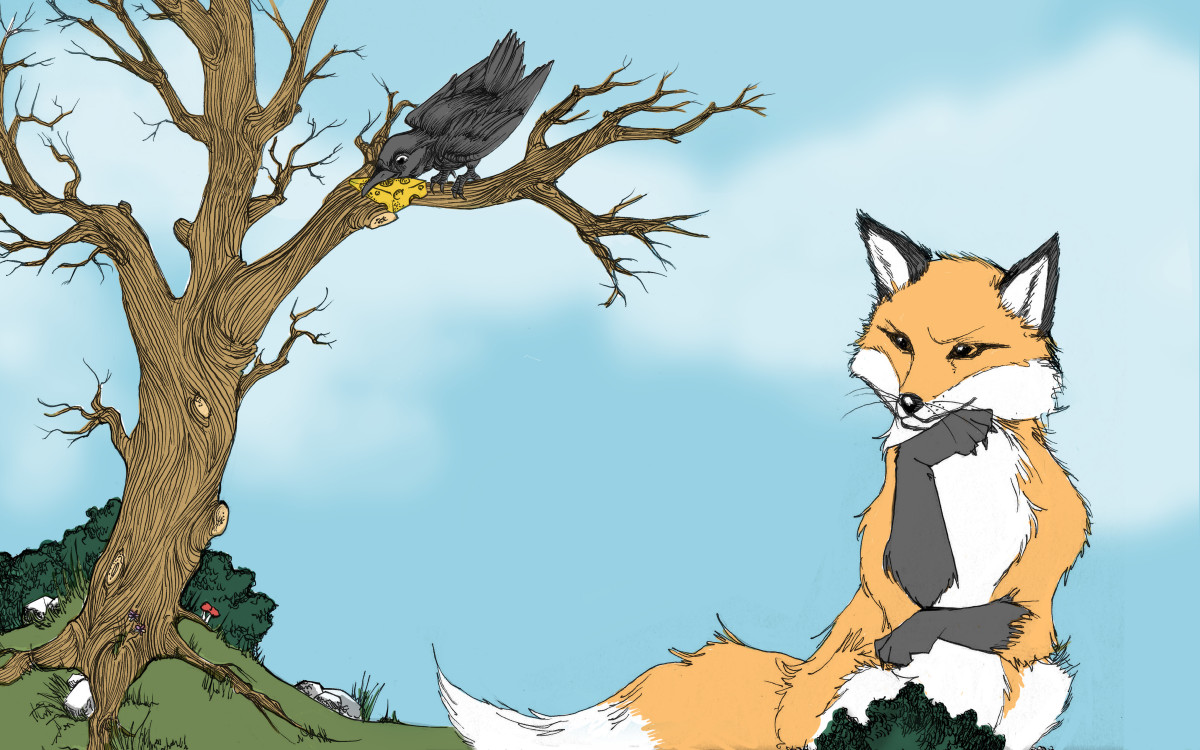 The Fox and the Crow: A Very Short Story for Kids with Pictures - HubPages