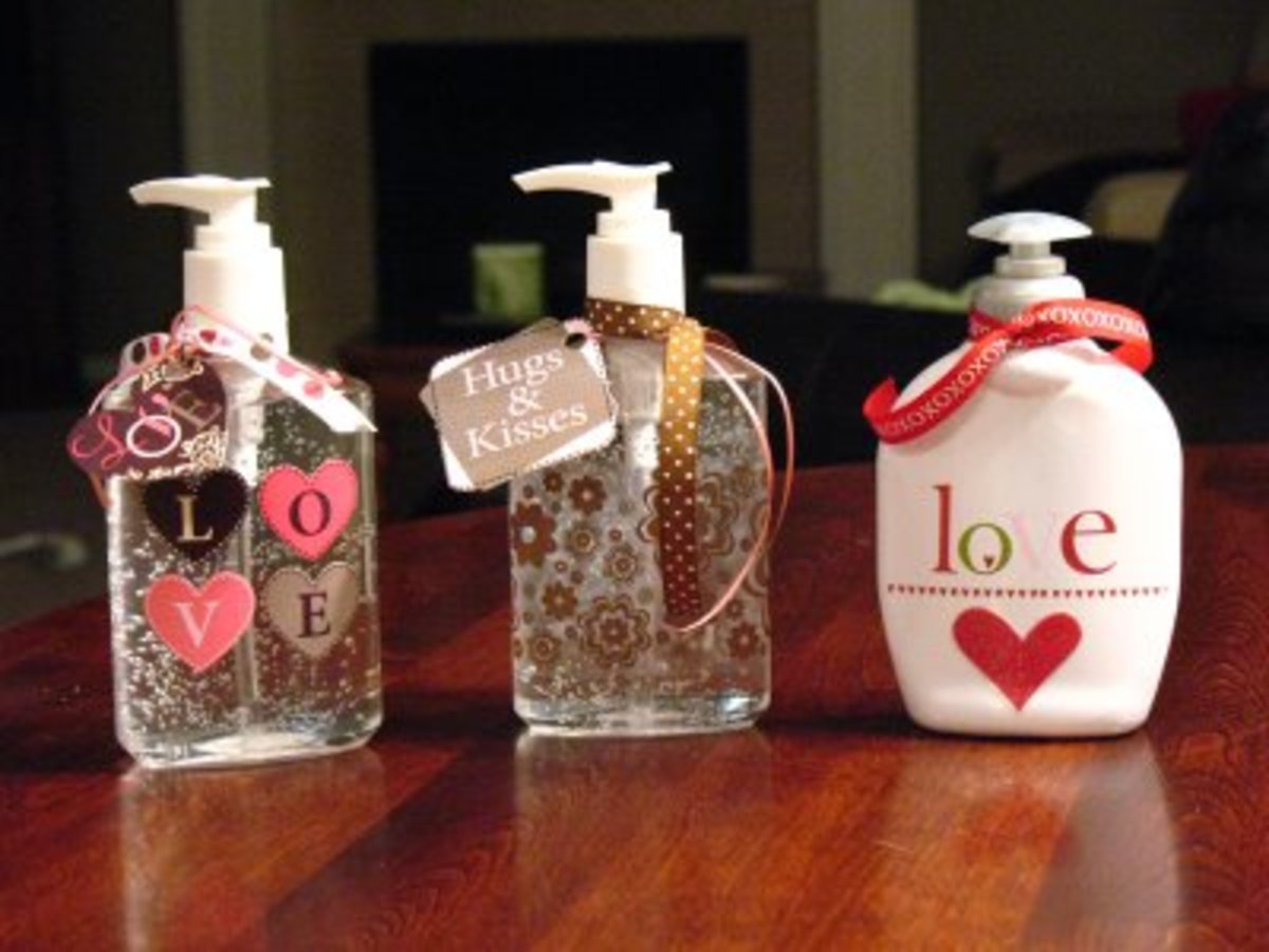 cute, decorated hand sanitizers