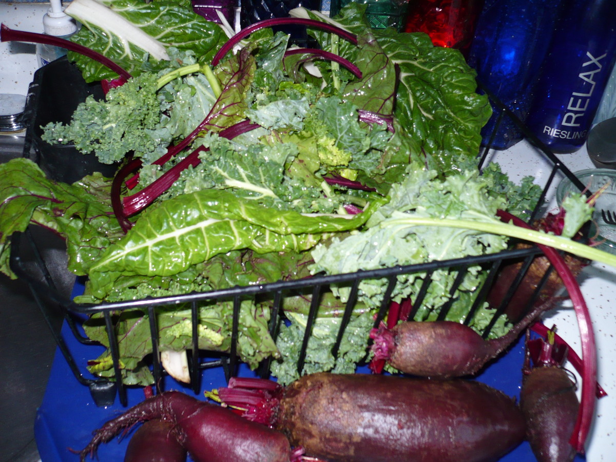 Kale, beets,beet greens, chard
