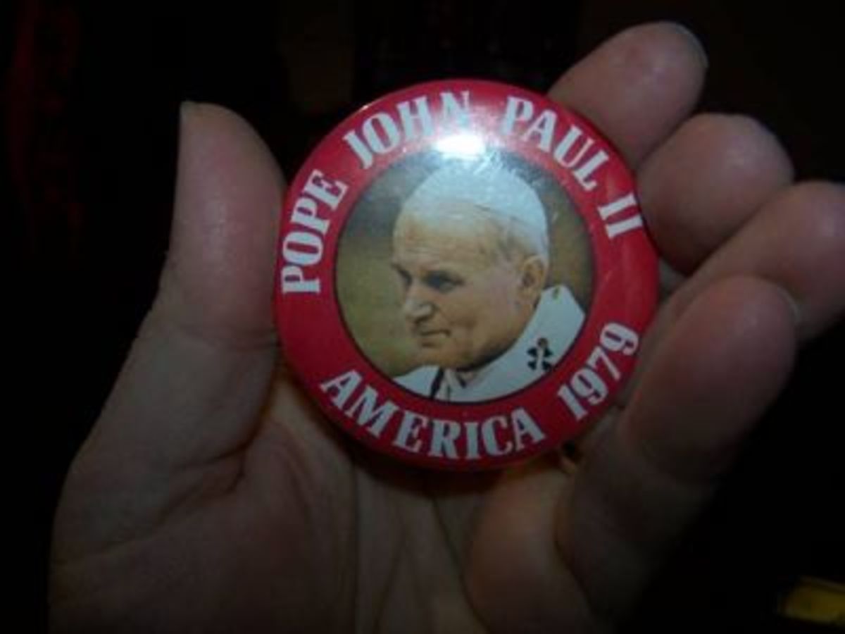 A Pope John Paul II commorating his visit to America