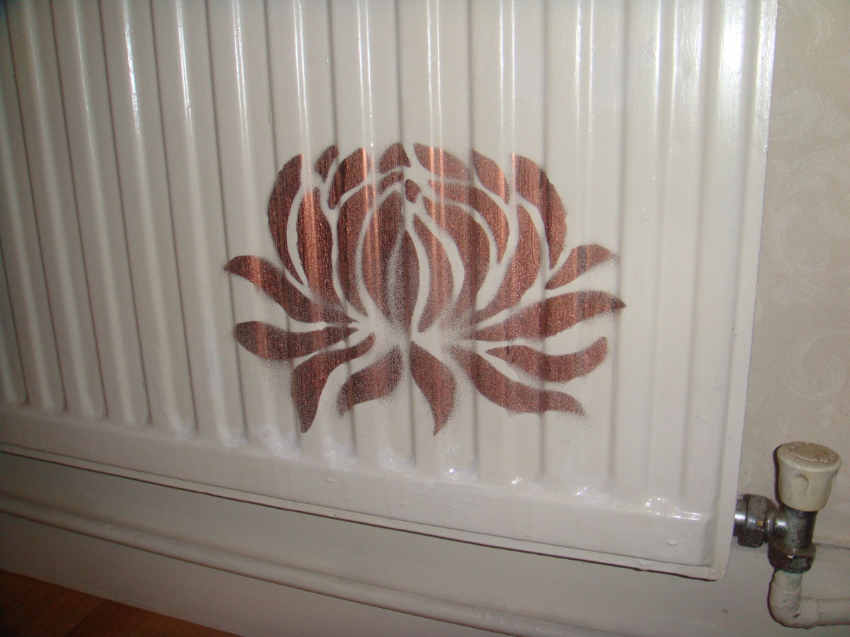 Using Wall Stencils to Update a Radiator - HubPages
