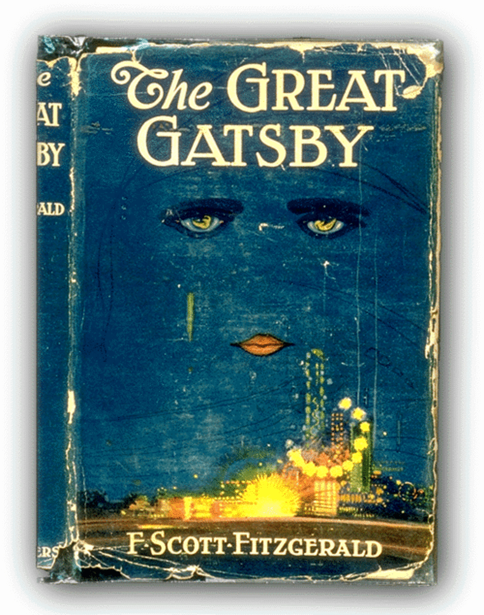 The first edition of Fitzgerald's novel, that only sold 20,000 copies and was received by critics as 'ho-hum.'  In fact, only 5,000 more copies would be sold of the novel by the time of Fitzgerald's death.