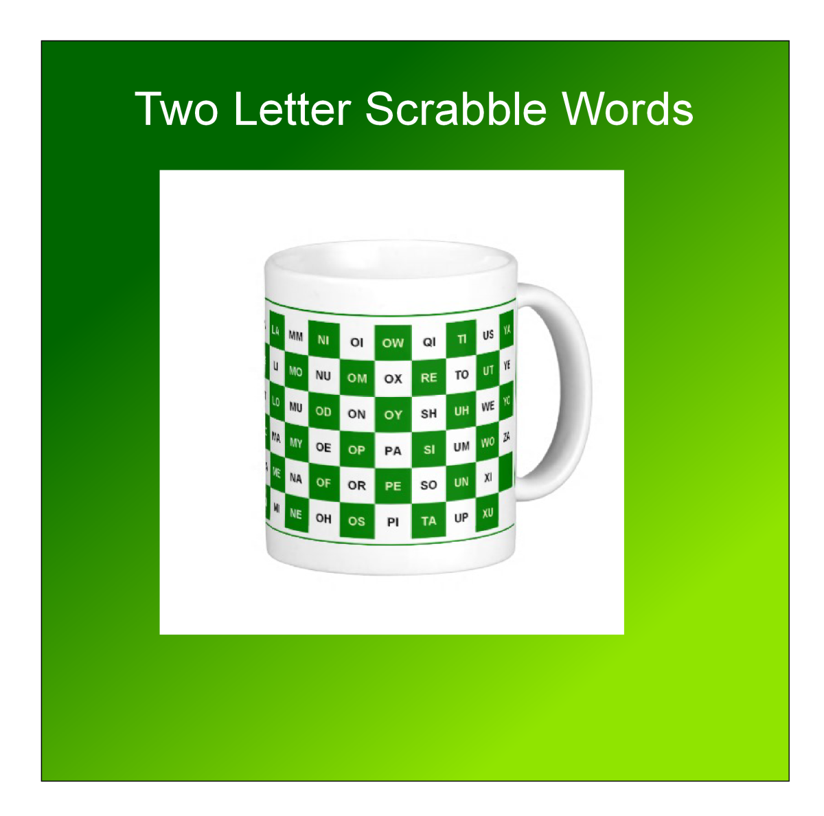 Scrabble mug