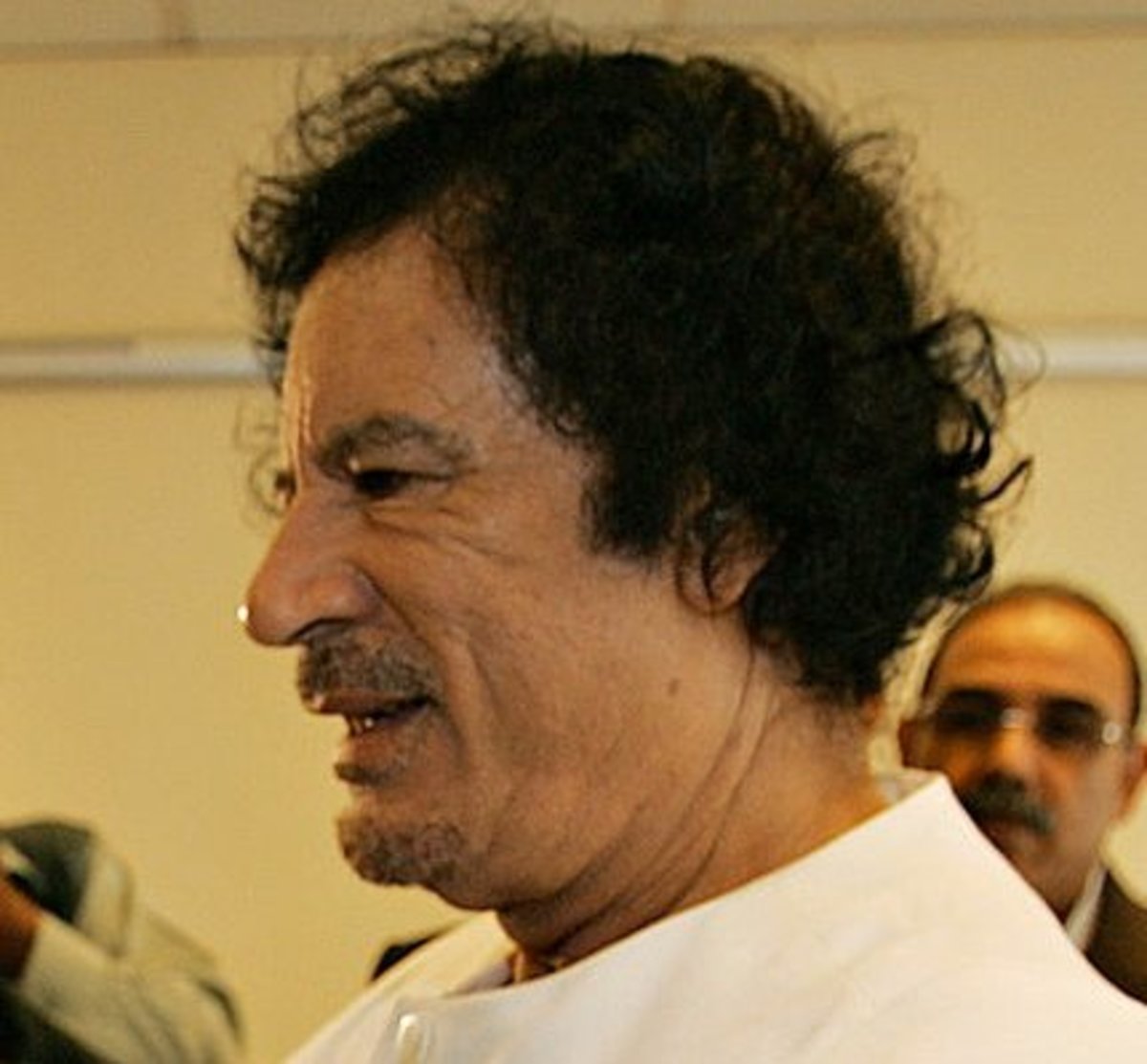 Moamarr Gadhalfi, possibly border-line psychiatric