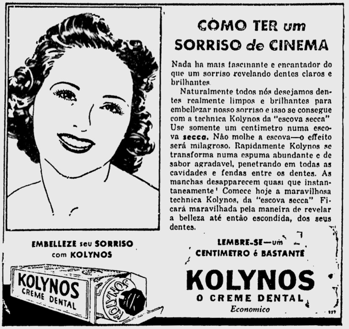 An old poster advert for toothpaste.