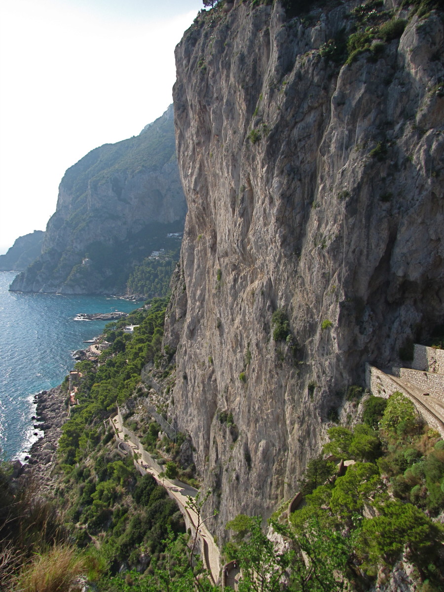 View of the Via Krupp toward Marina Picolla