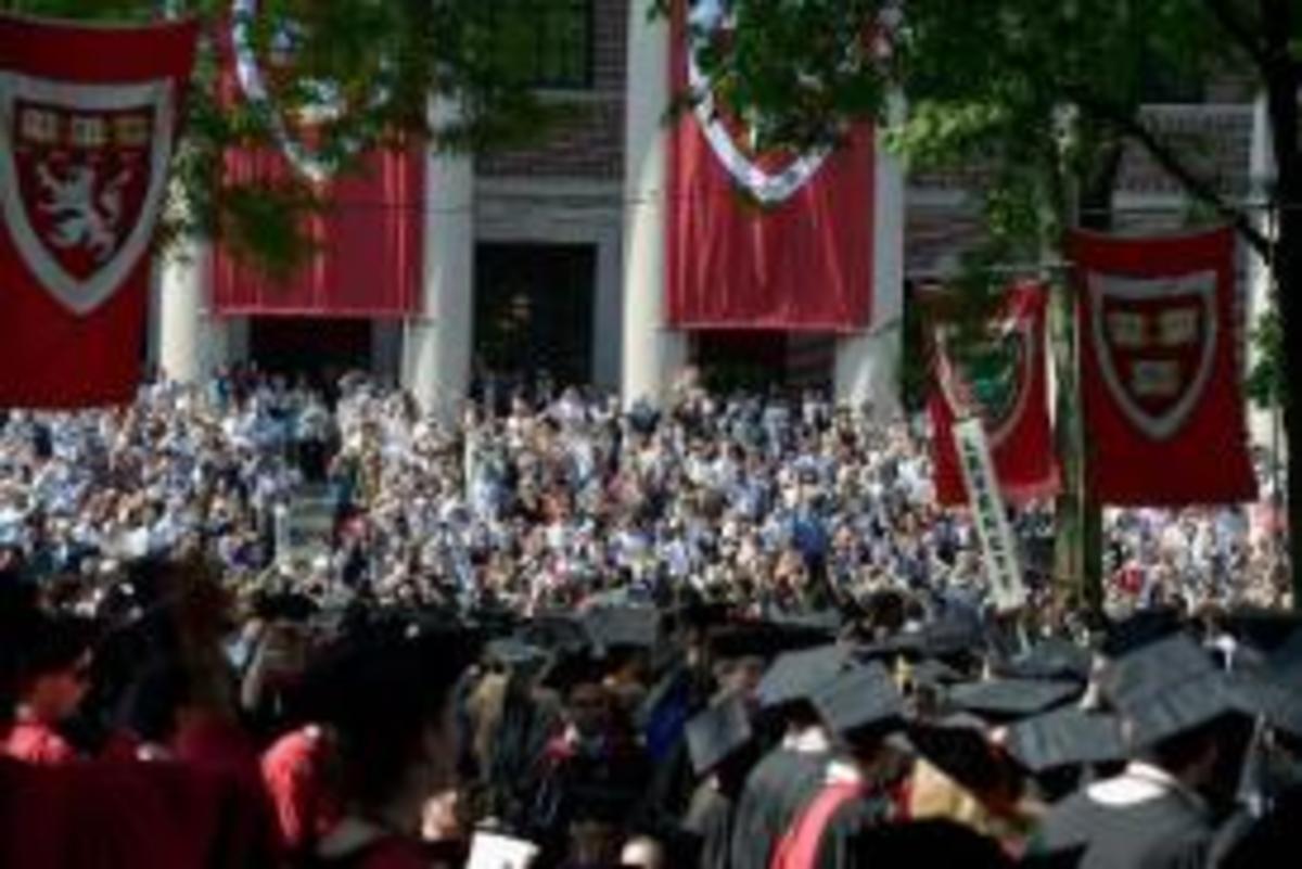 Harvard University Commencement Exercises are pictured May 30, 2013 in Cambridge, Massachusetts 