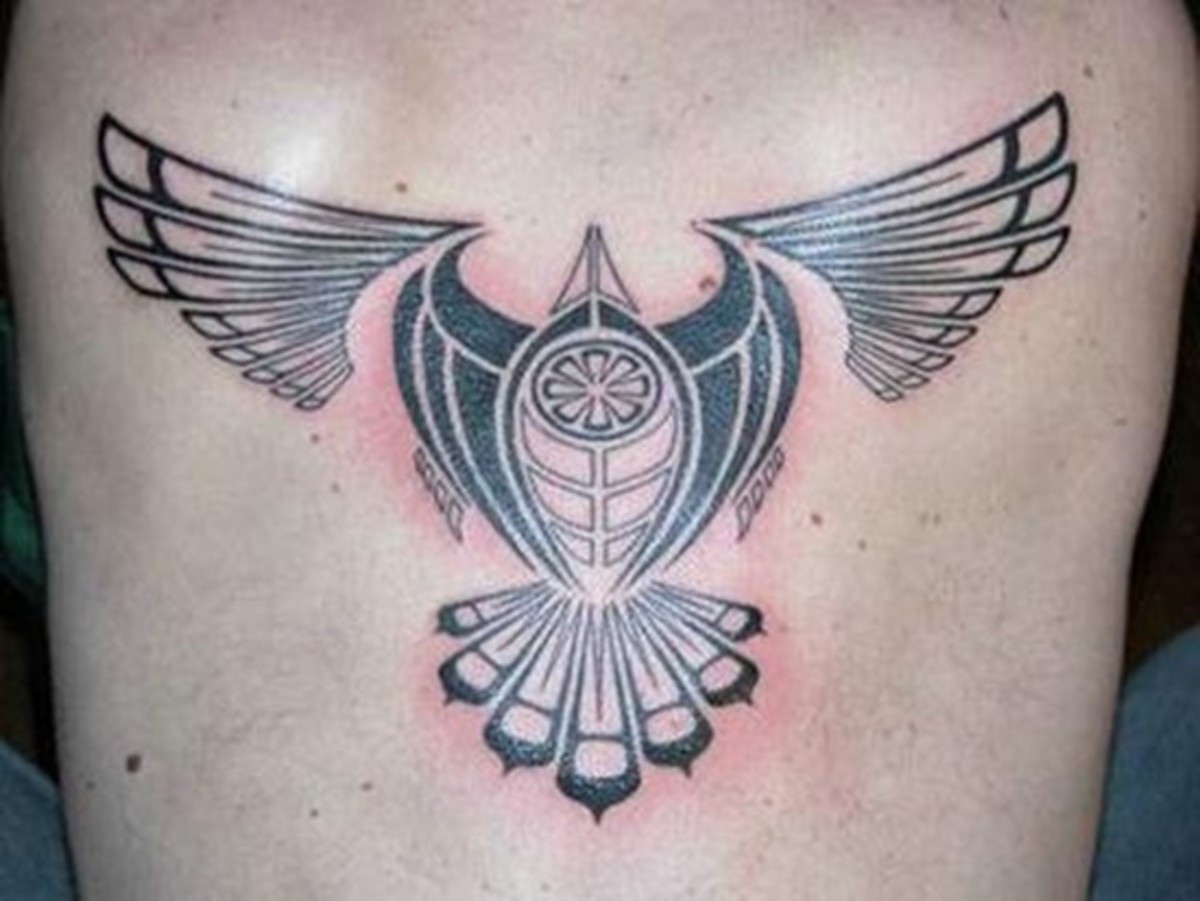 Tribal Eagle Tattoo Image
