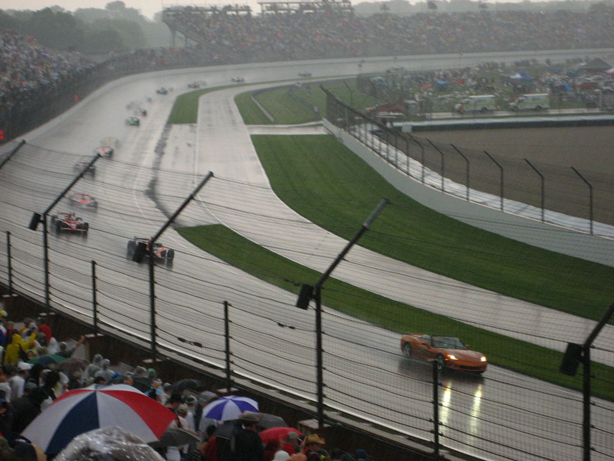 Rainy 2007 Indianapolis 500 auto race