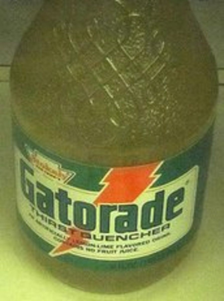 Gatorade in original glass botle