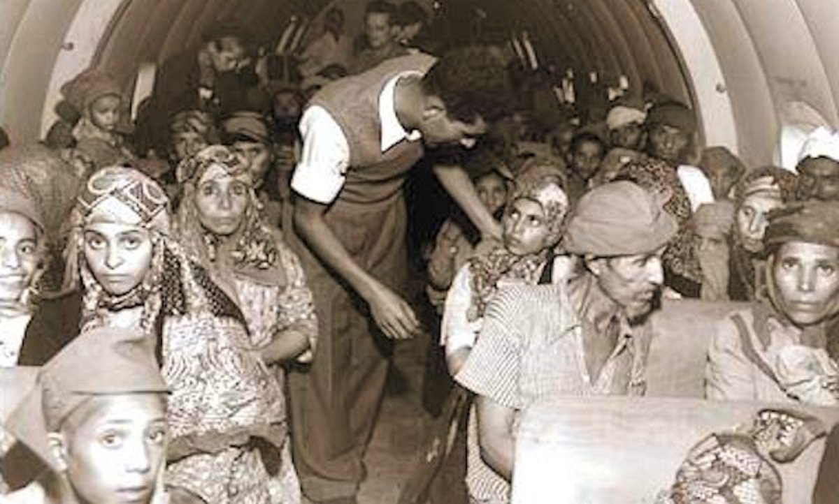 Jewish Refugees on Emergency Flight from Yemen to Israel, 1949