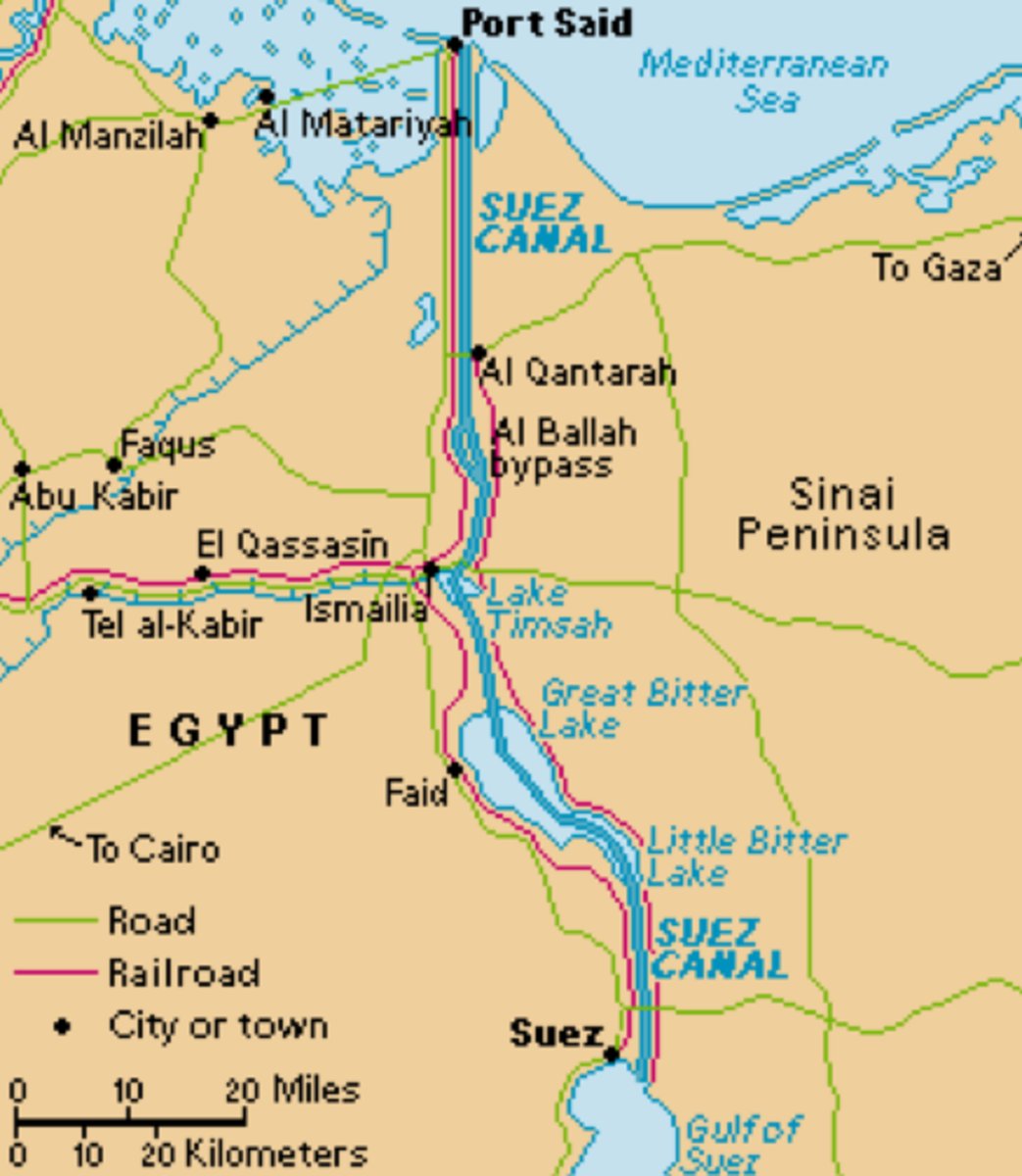 Suez Canal Map