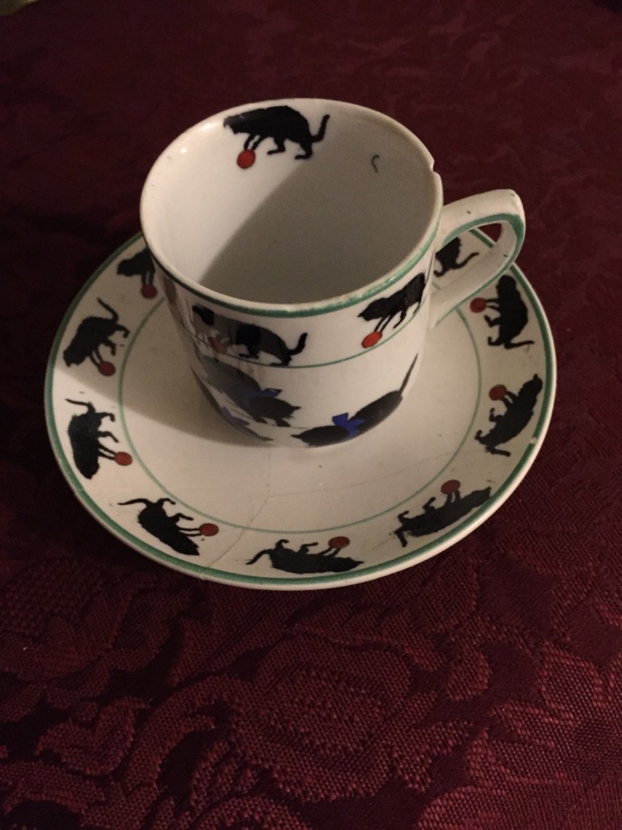 the teacup that granny allowed me to use for Cambric Tea