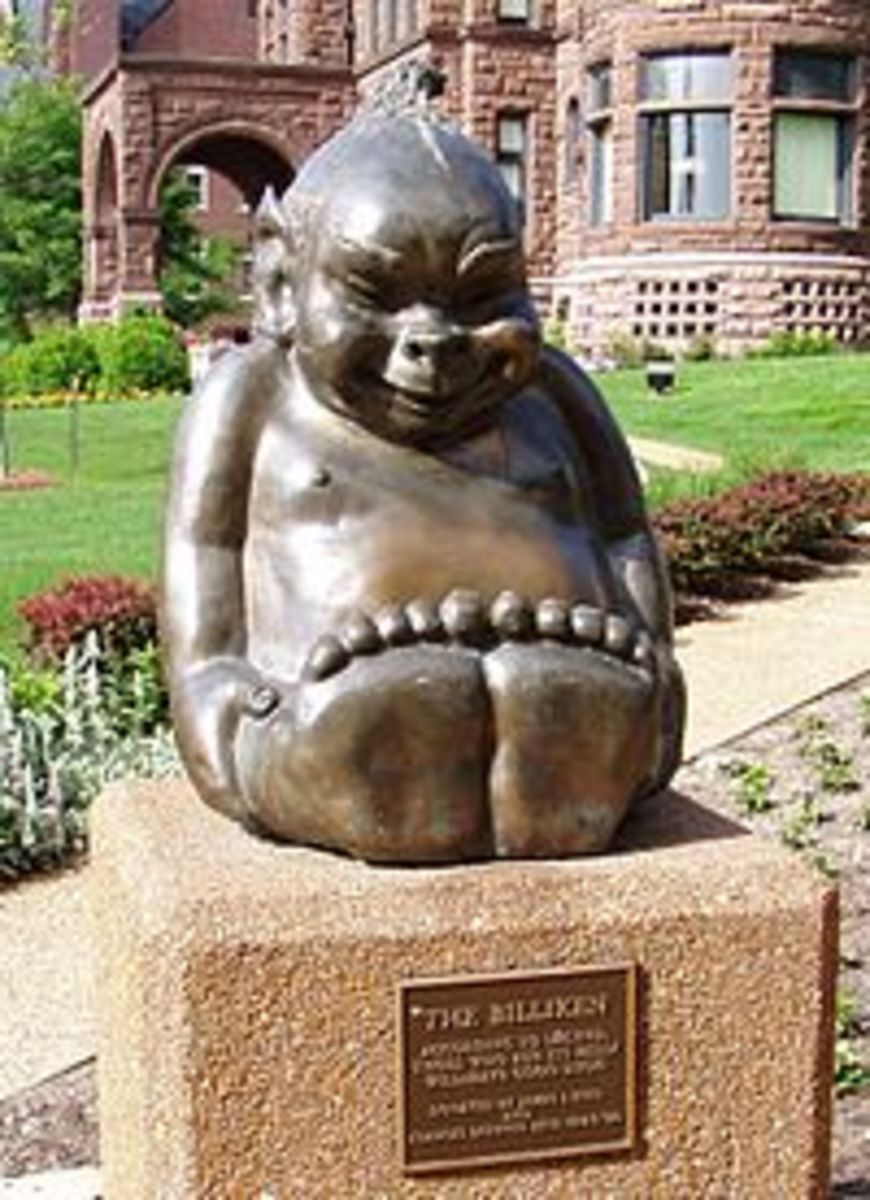 Billiken statue at St. Louis University