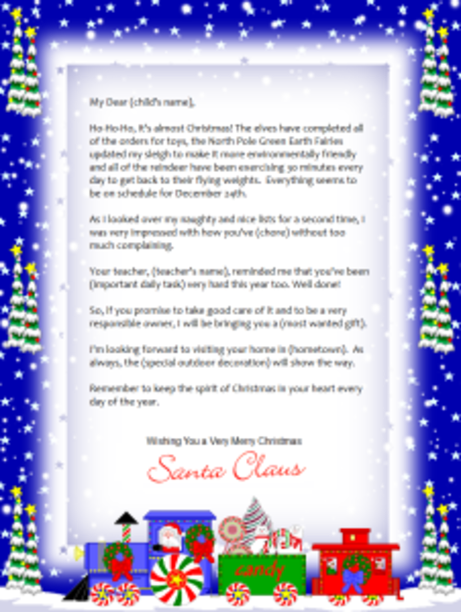 Free Printable Santa Letters - HubPages