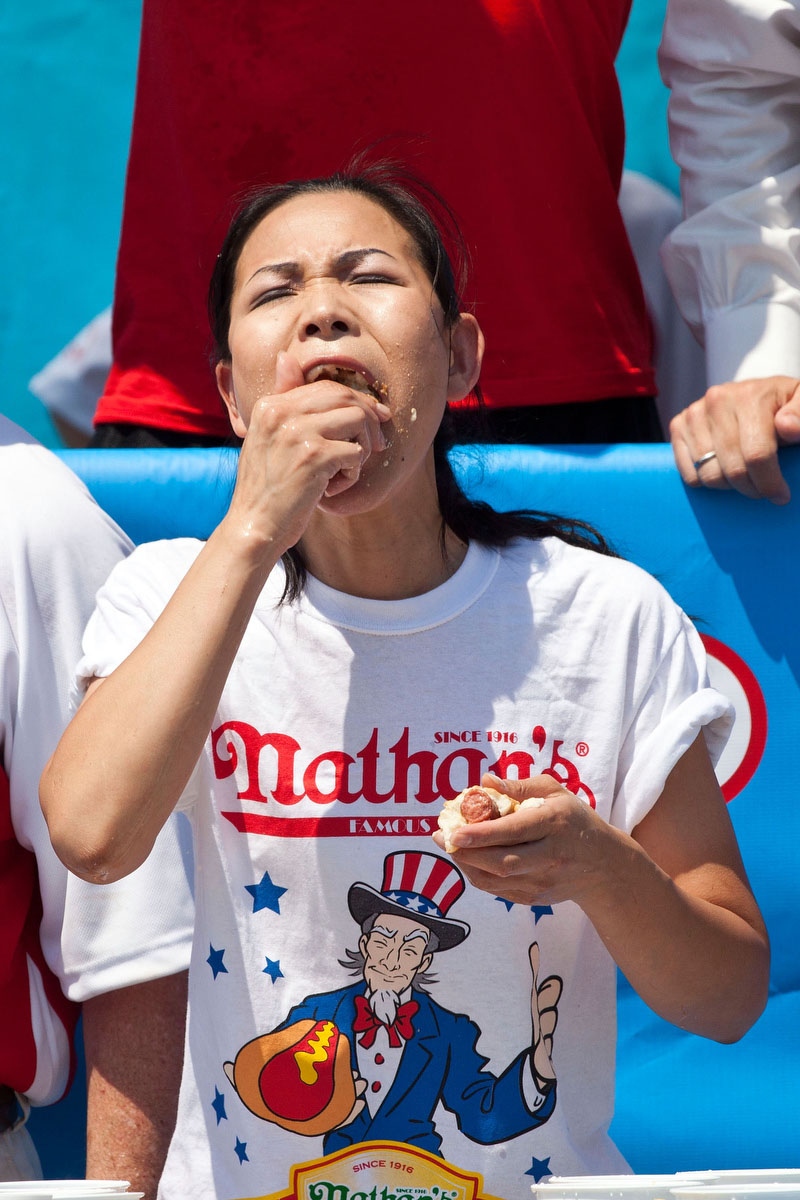 Sonya Thomas  is one of the best  female competitive  eaters in the world.