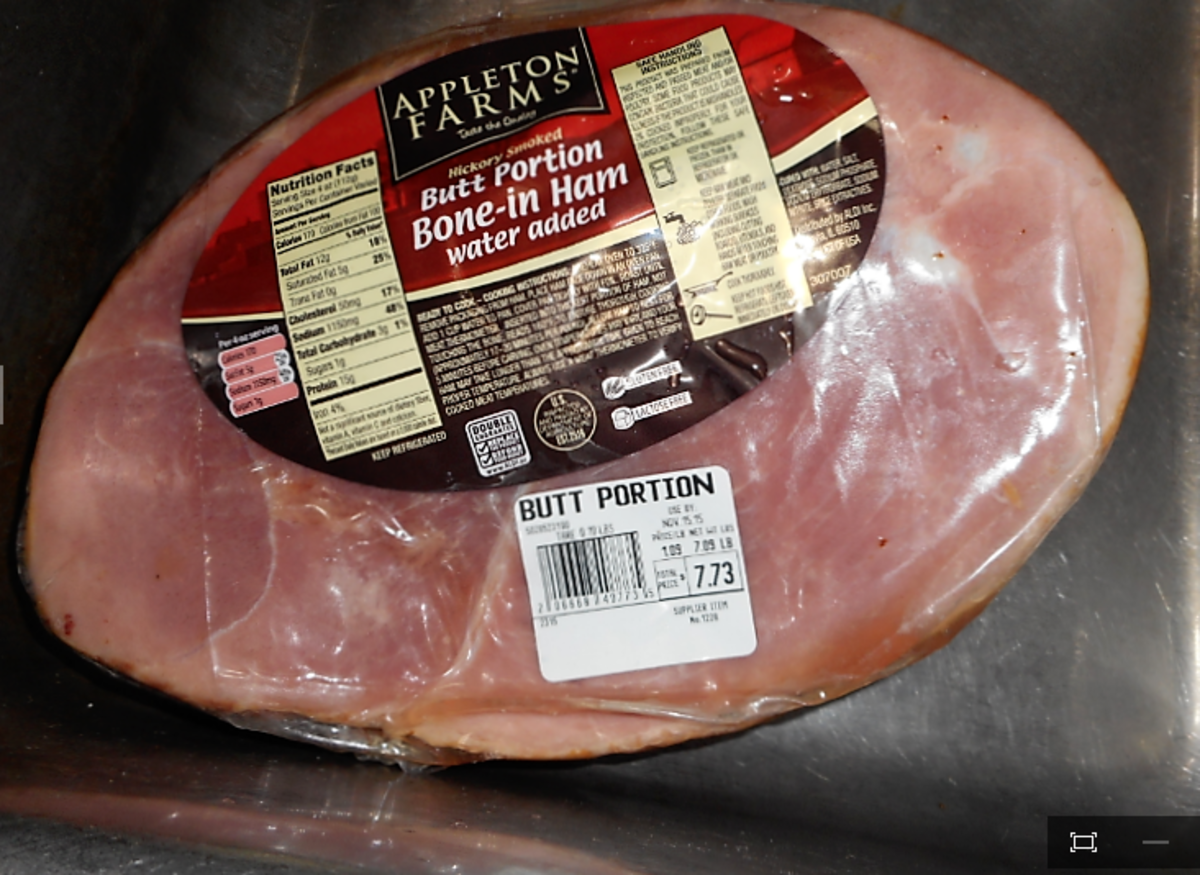 Sliced Ham - Cooked Whole or Sliced in a Cooking Bag