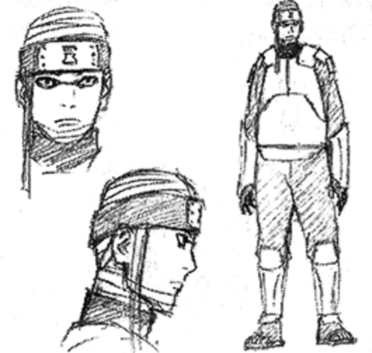 Sketch of Team Shinki's leader.