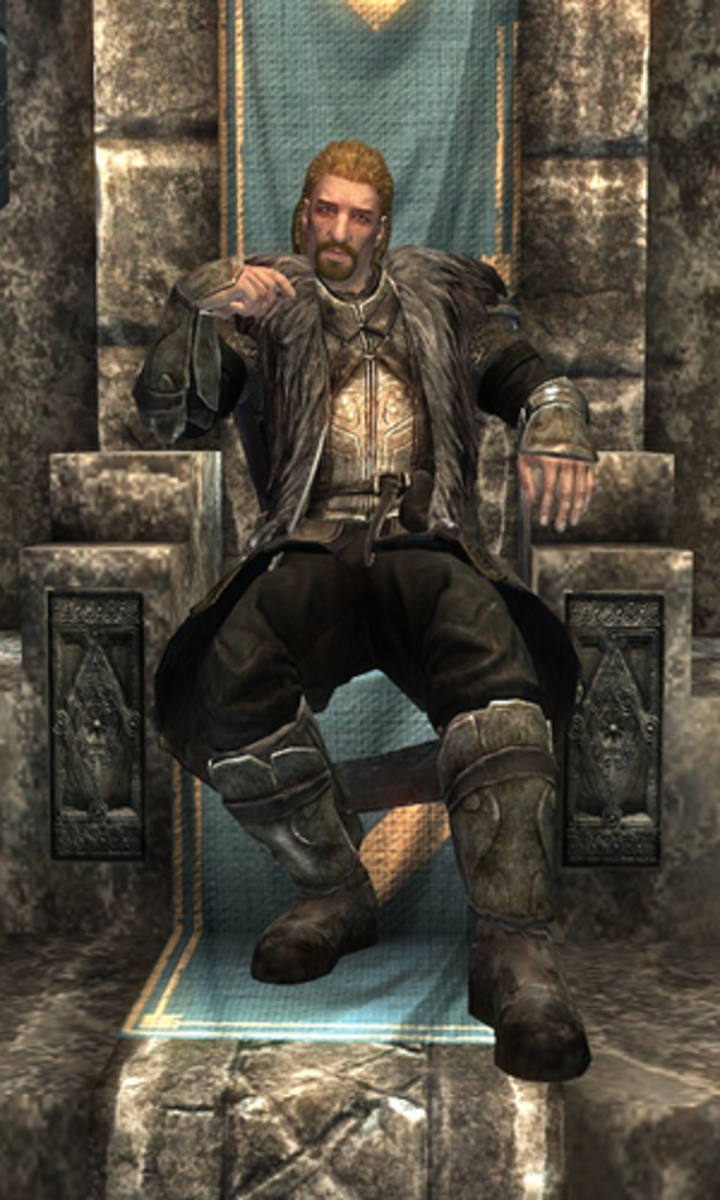 Ulfric Stormcloak, the Nordic Jarl of Windhelm and the leader of the infamous Stormcloak Rebellion.
