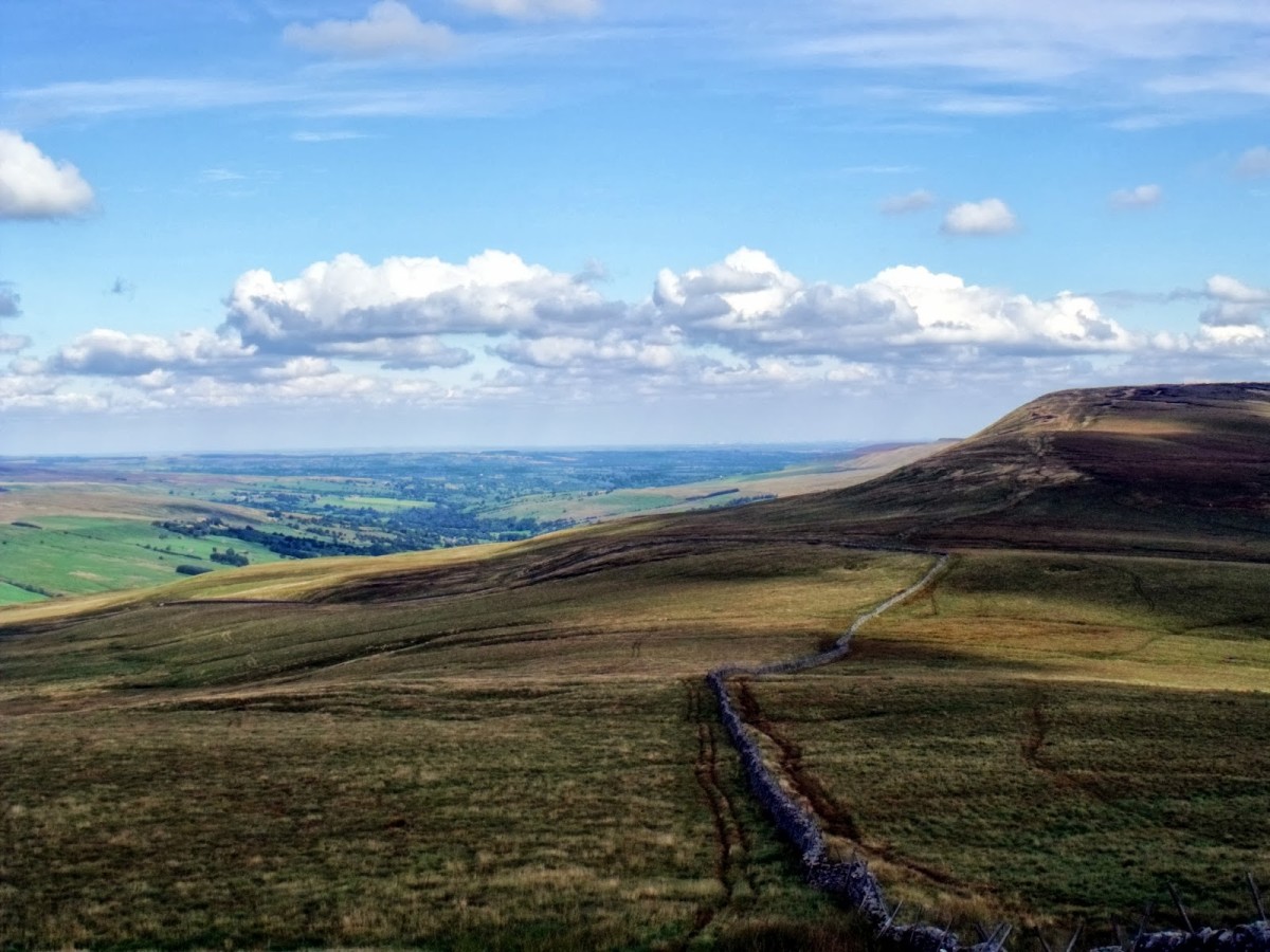 Little Whernside and Coverdale beyond from the south