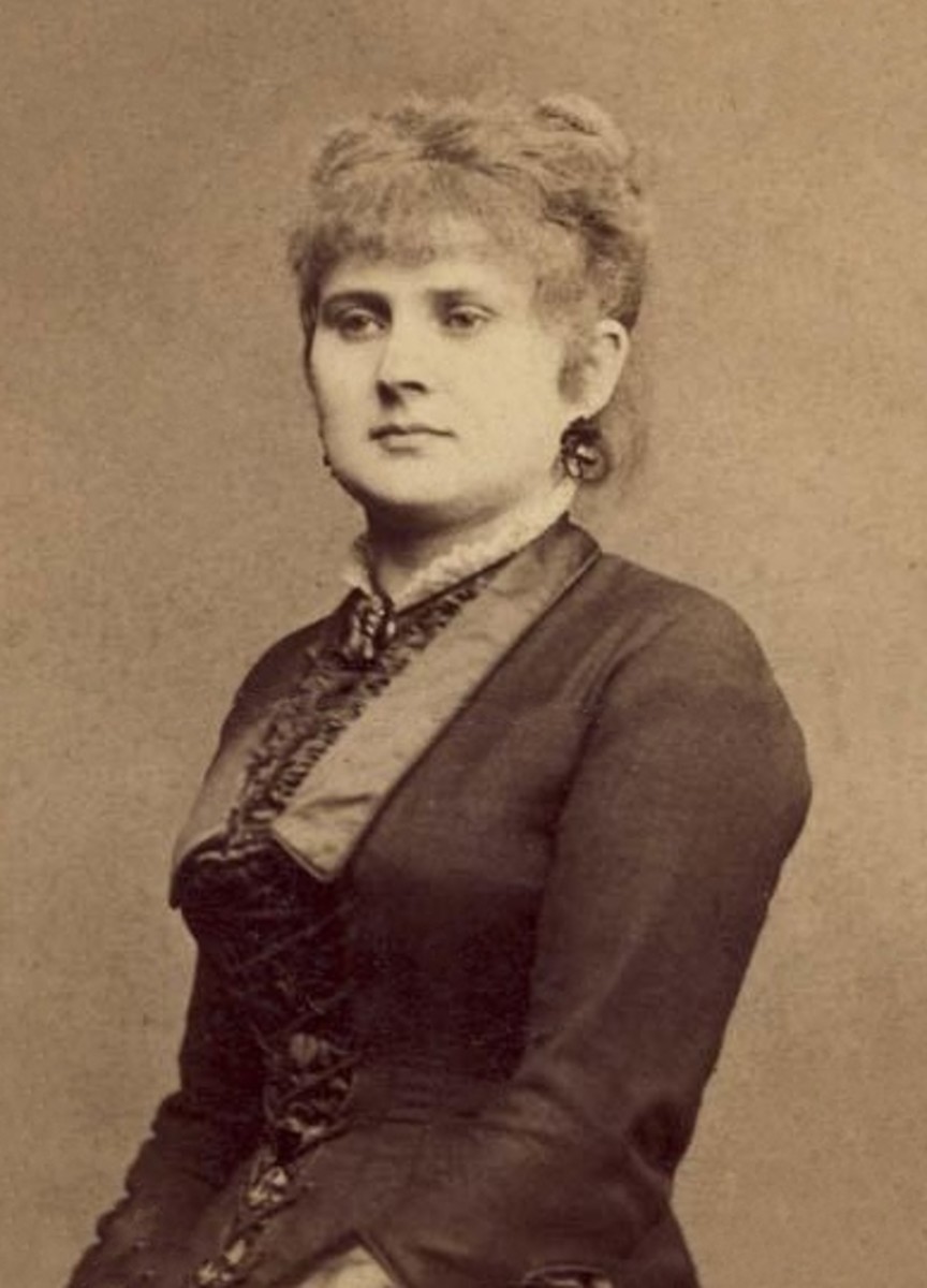 Veronica Micle (1850–1889), Iaşi, owner: National Library of Romania.