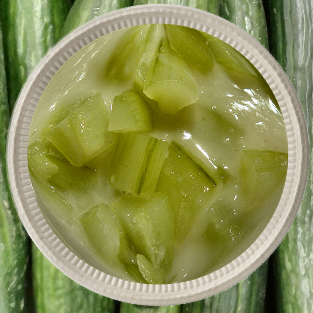 Cucumber in white sauce