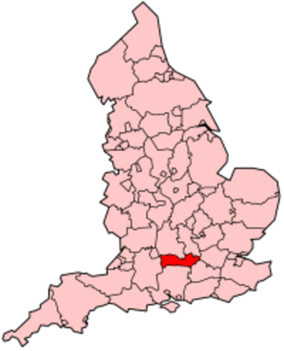 Map location of Berkshire, England 