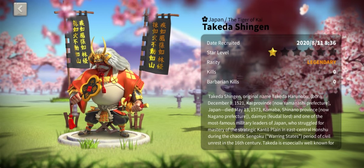 Takeda Profile Page