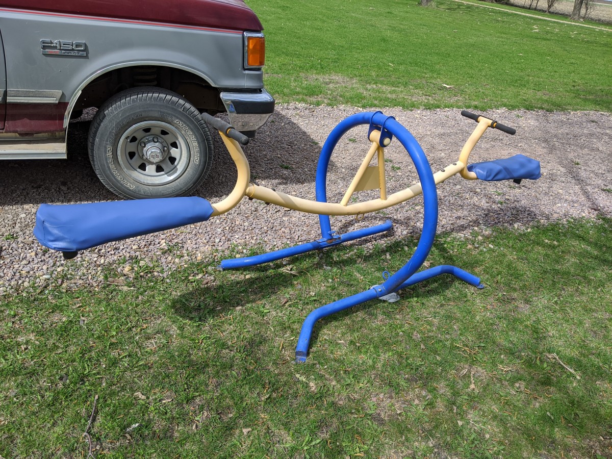 Re-Covering Teeter Totter Seats With Marine Vinyl