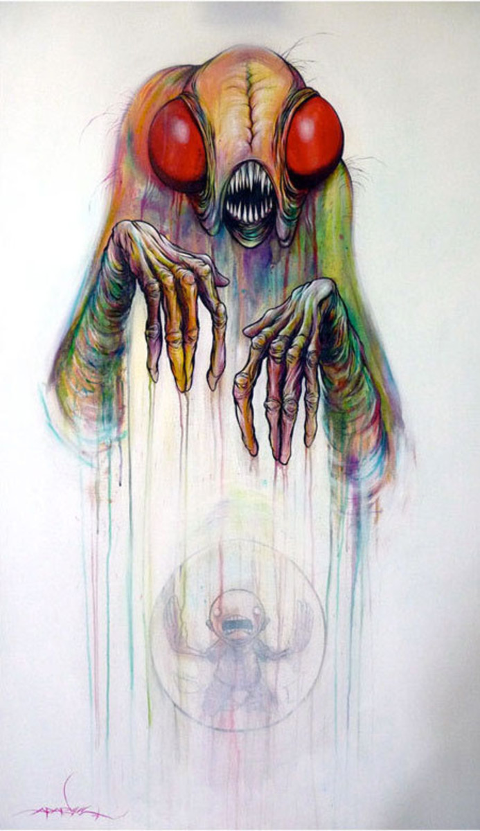 Digested Rainbow by Alex Pardee