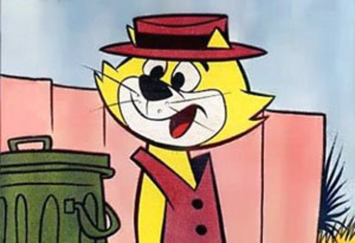 Top Cat with his trademark cheeky smile.