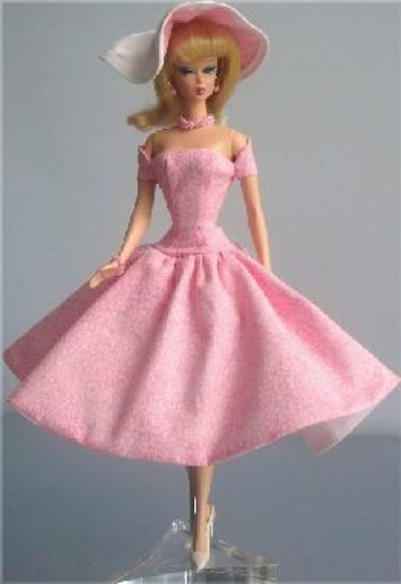 Barbie in pink dress