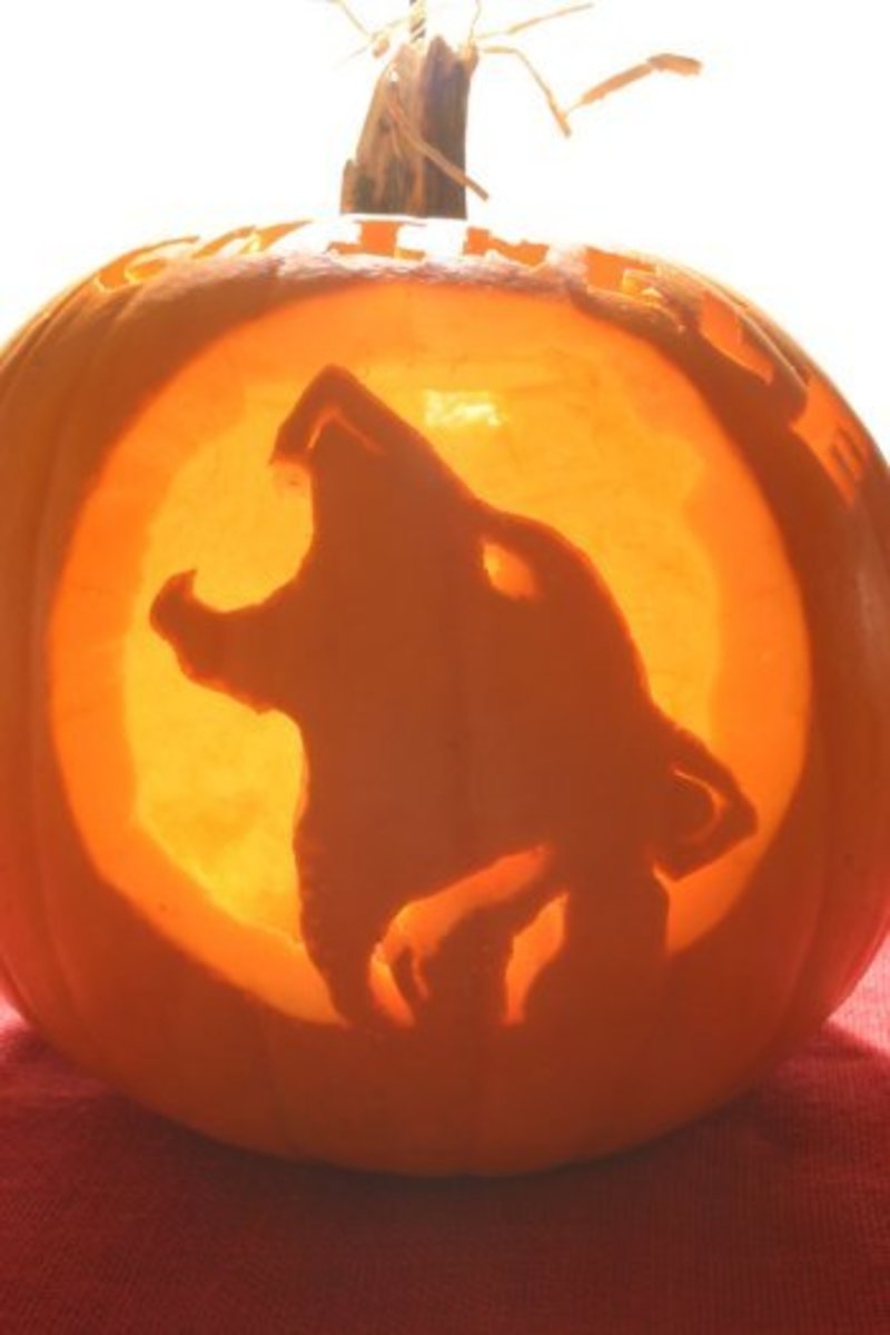 wolf pumpkin stencil