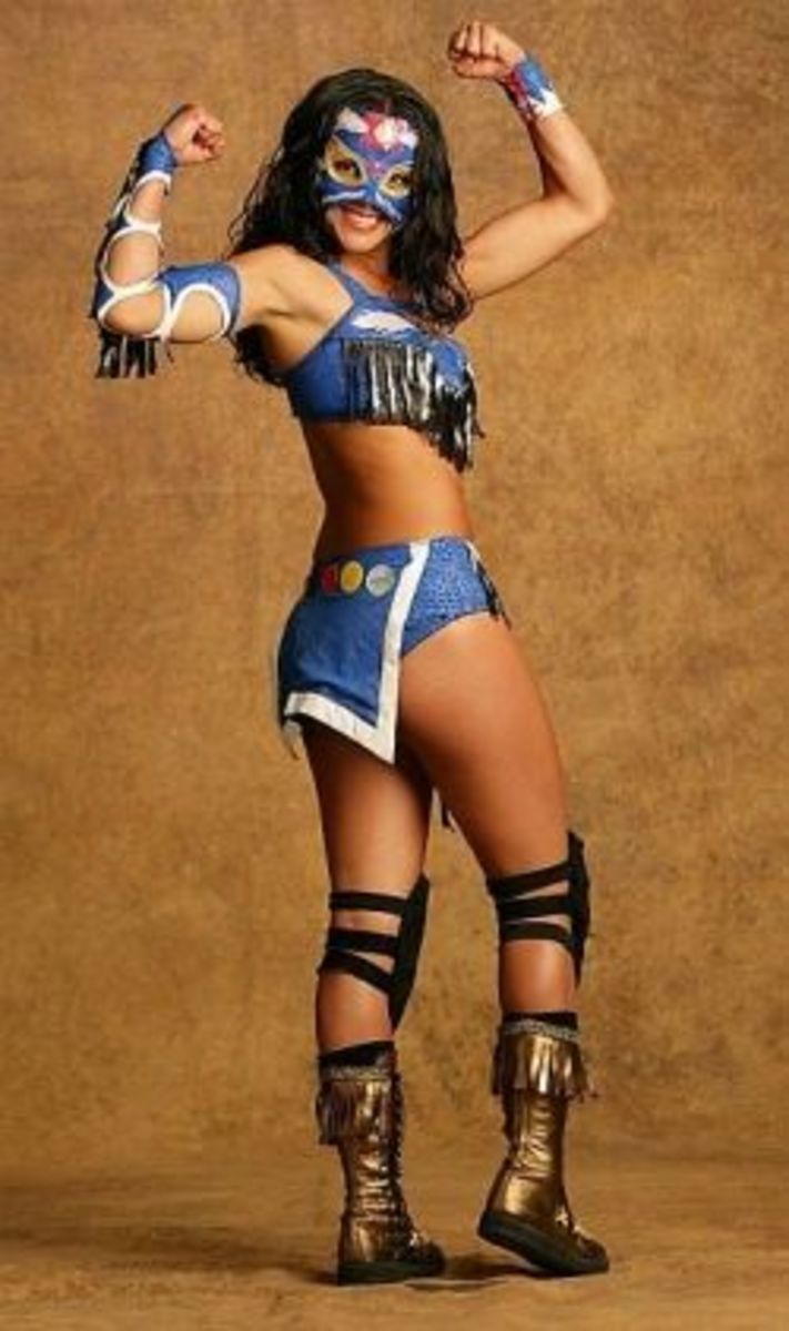 India Sioux-mexican lady wrestlers