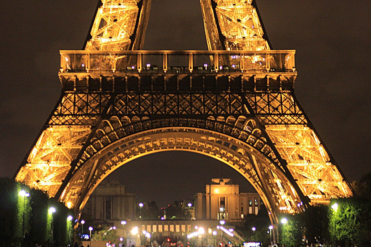 The Eiffel Tower by night