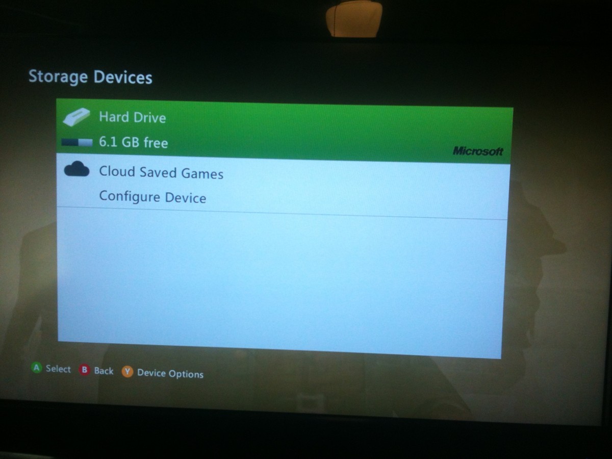 Select your hard drive and then press "Y."