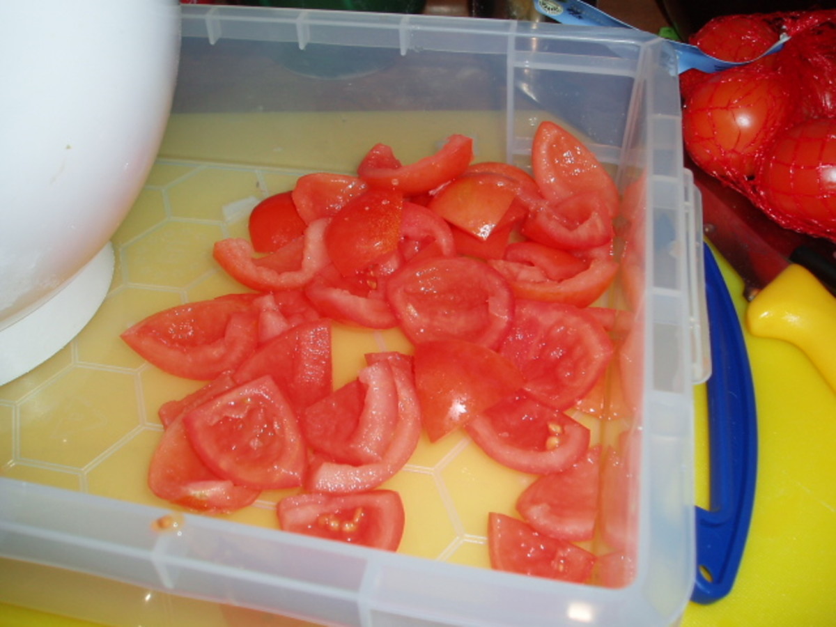 tomatoes with the middles removed