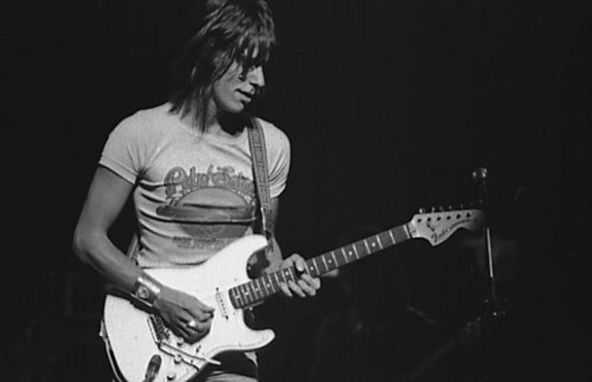 Jeff Beck With His 1954 Fender Stratocaster.