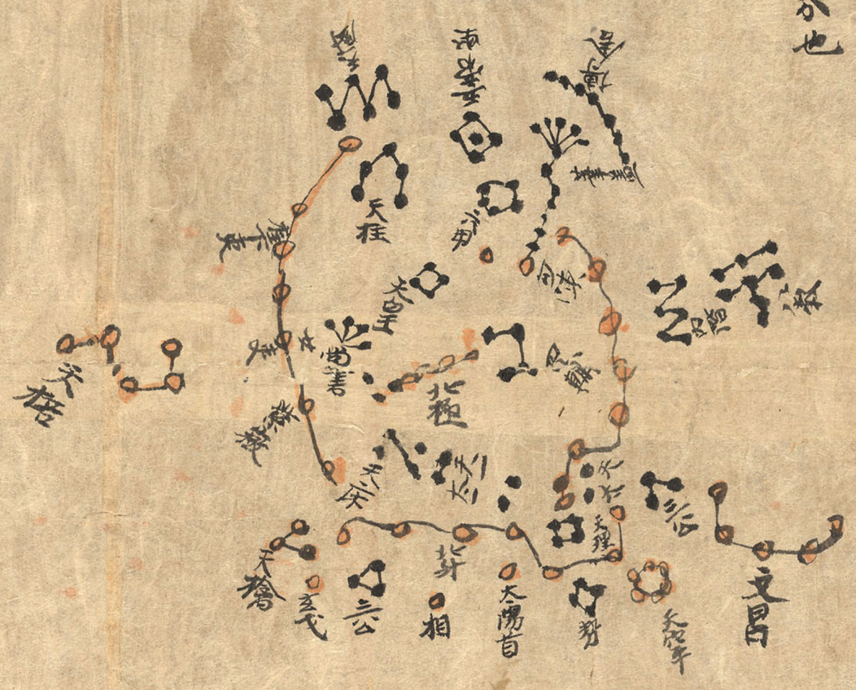 Ancient Chinese star map.