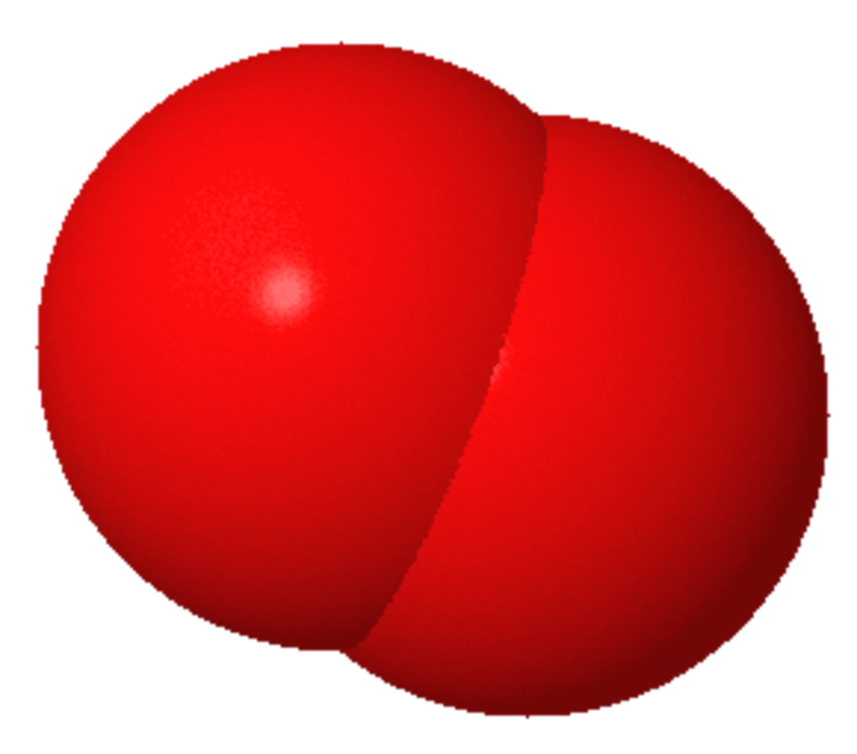 This is oxygen in molecular form. It first became common on Earth, as a result of the growth and development of bacterial slime.