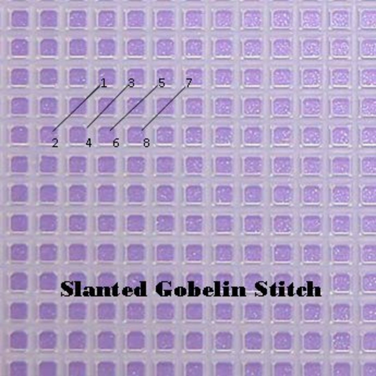 Slanted Gobelin Stitch