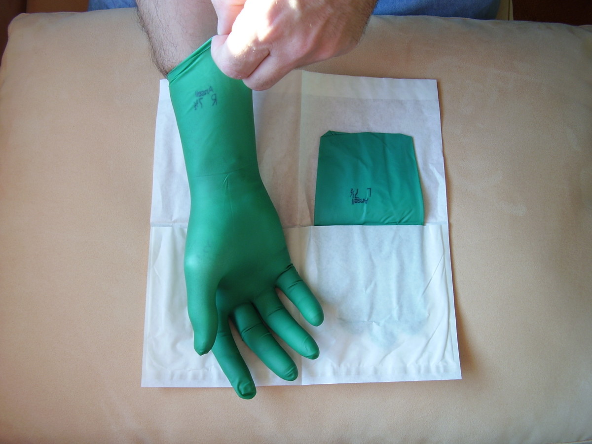 Always wear gloves when working with substances! 