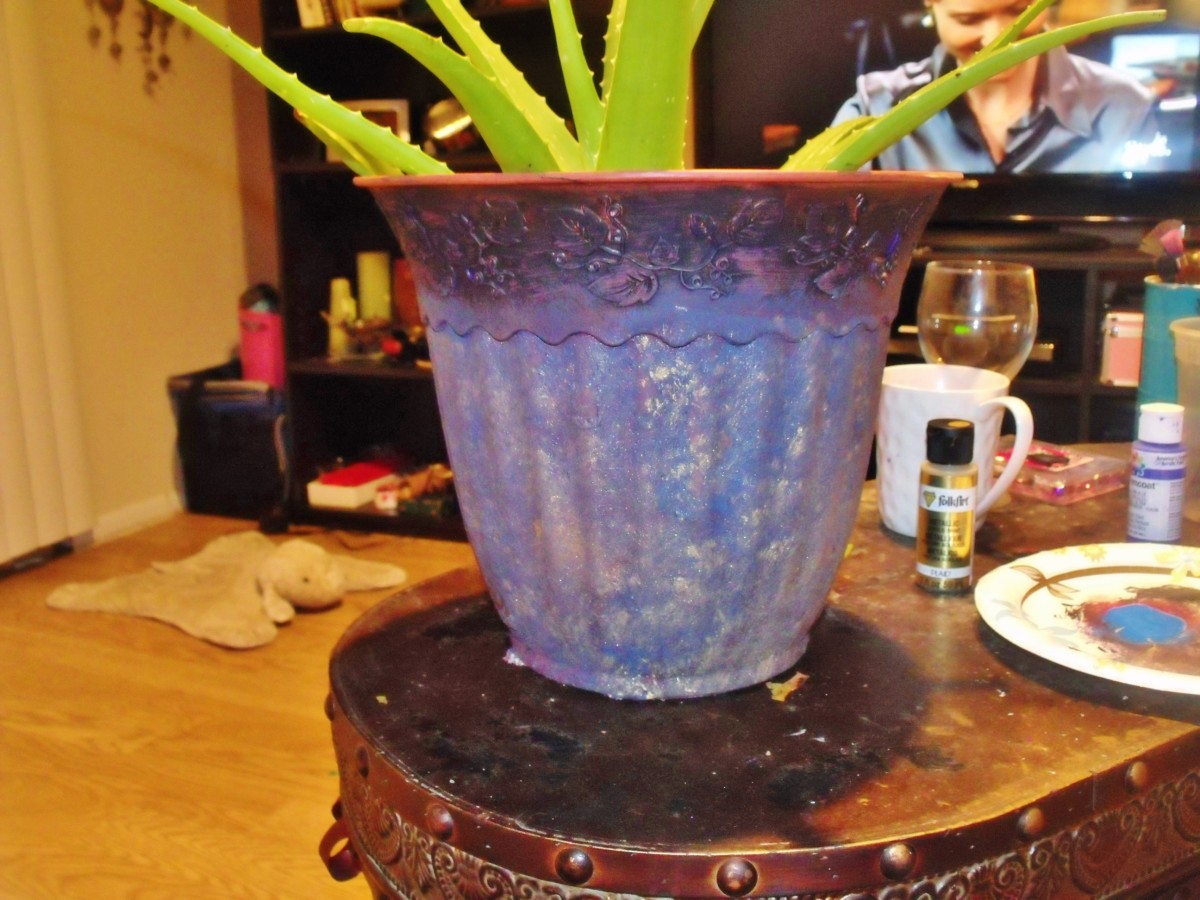 Revamp Your Planter Pot With Bathroom Tissue