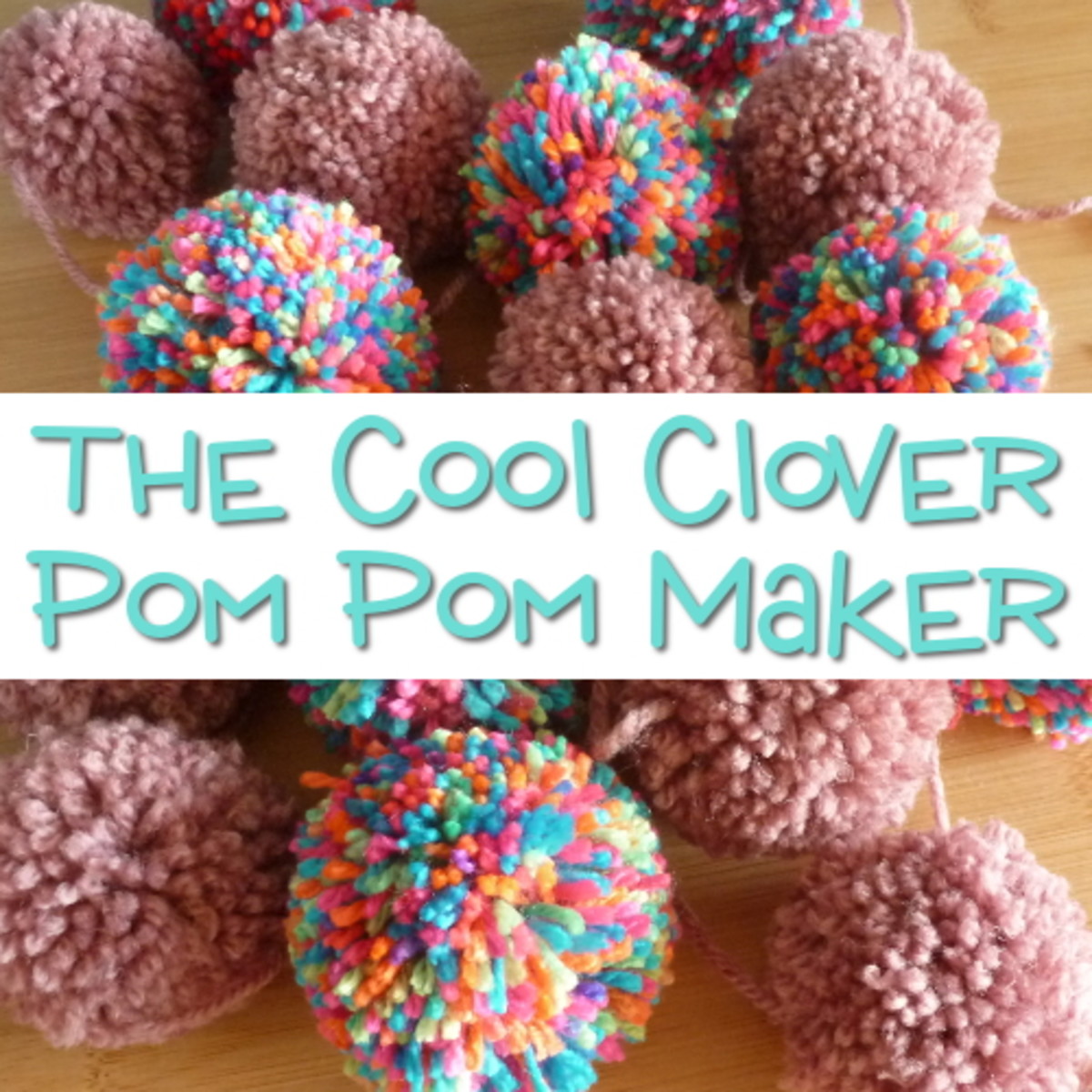 The cool Clover pom pom maker makes creating these fluffy yarn balls super easy!