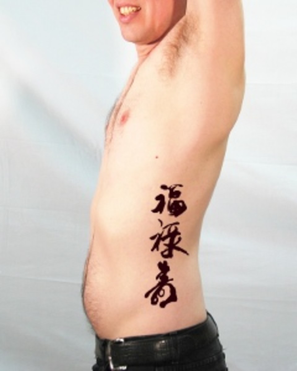 Tattoo word meaning: prosperity, luck www.nganfineart.com