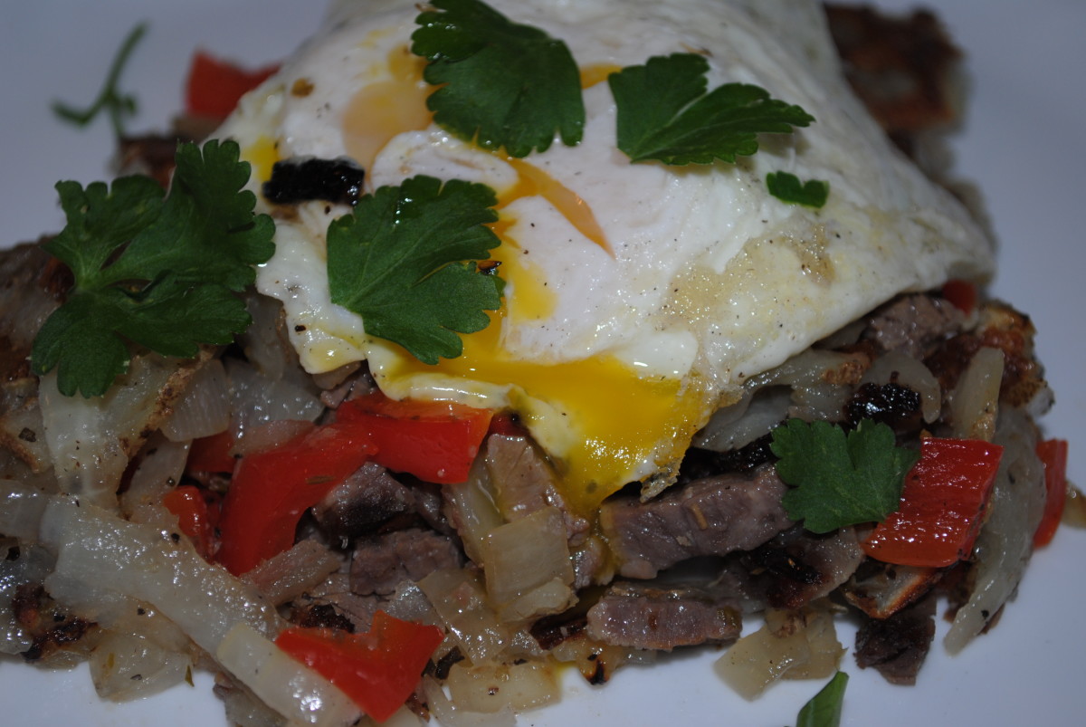 Corned beef hash. We love this dish so much that I'll make a corned beef brisket for no reason other than to have the "leftovers." Corned beef is one of those fabulous dishes that you can turn into a number of other recipes!