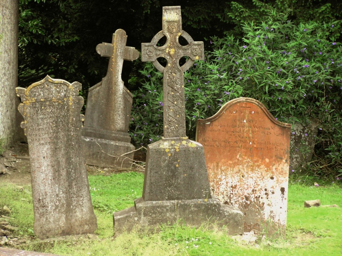 Irish Castle Graveyard