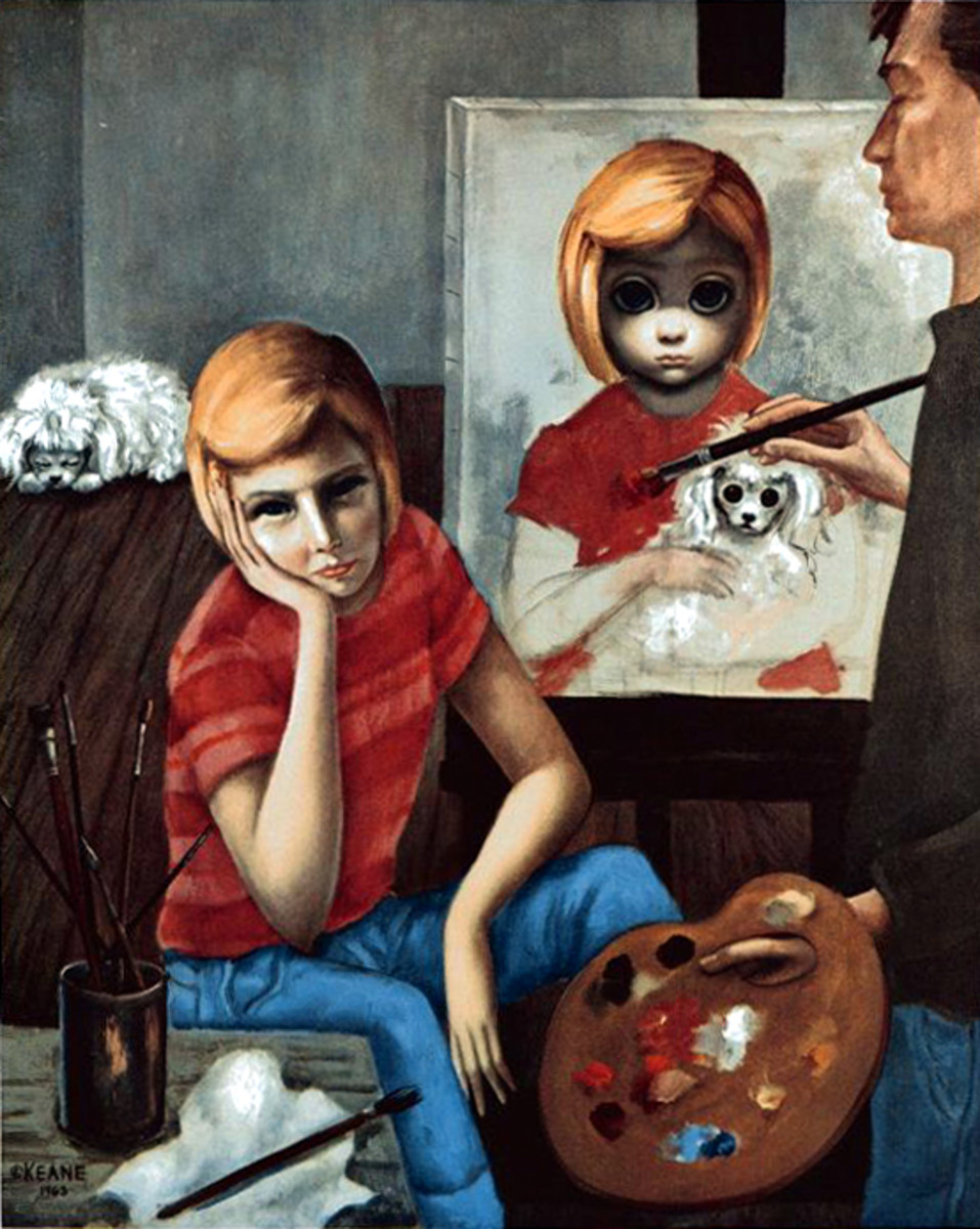 "Painting a Girl" by Margaret Keane 1963